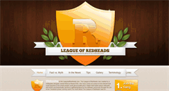 Desktop Screenshot of league-of-redheads.melissapohl.com