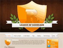 Tablet Screenshot of league-of-redheads.melissapohl.com